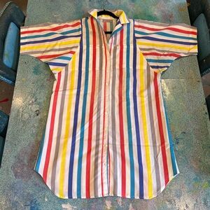 Vintage Cabana Shirt Dress